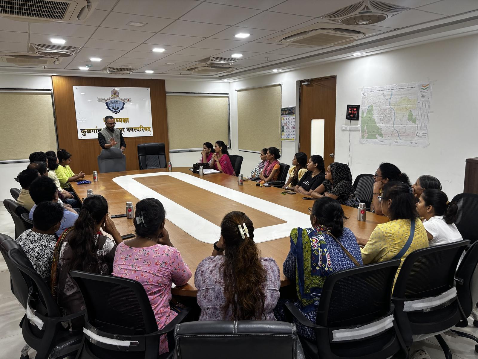 Awareness session with residents and feeders