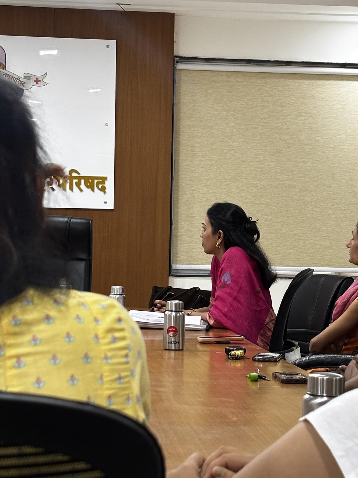 Participants listening during a session